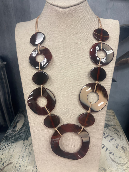 Acrylic Circle Necklace
