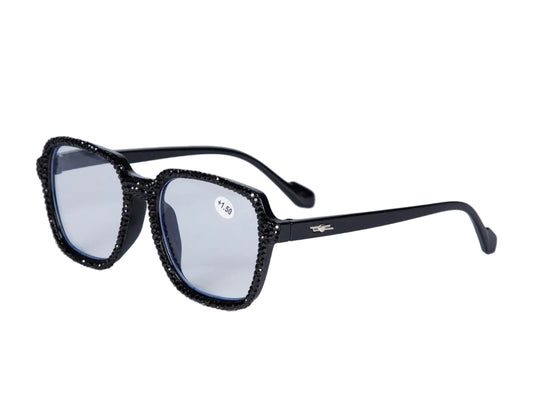 Black Bling Reading Glasses